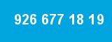 926 677 18 19 926 677 18 19